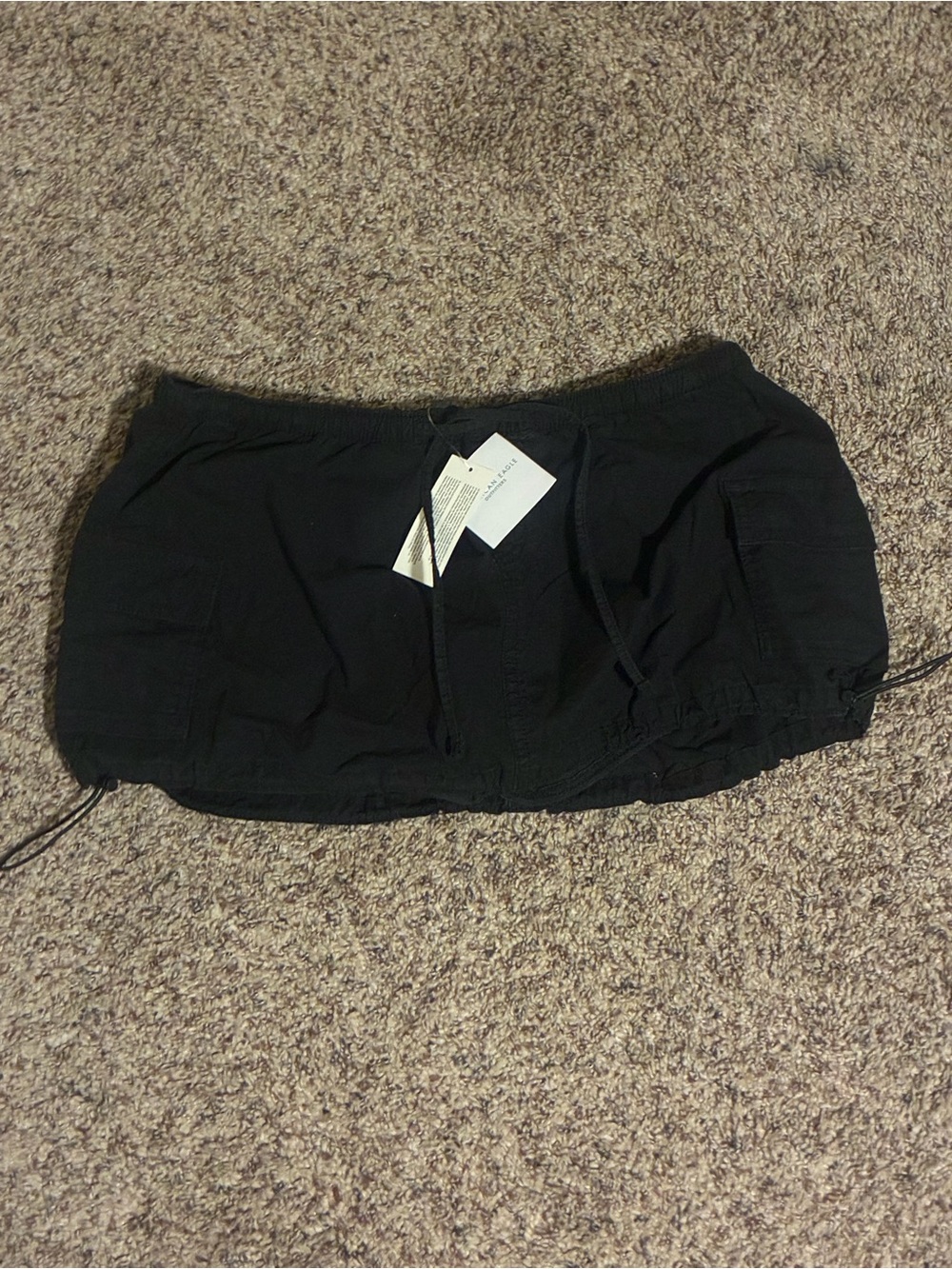 American Eagle Parachute Skirt NWT Black Size S